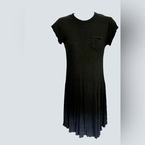 BDG from Urban Outfitters Black Ribbed Mini Dress